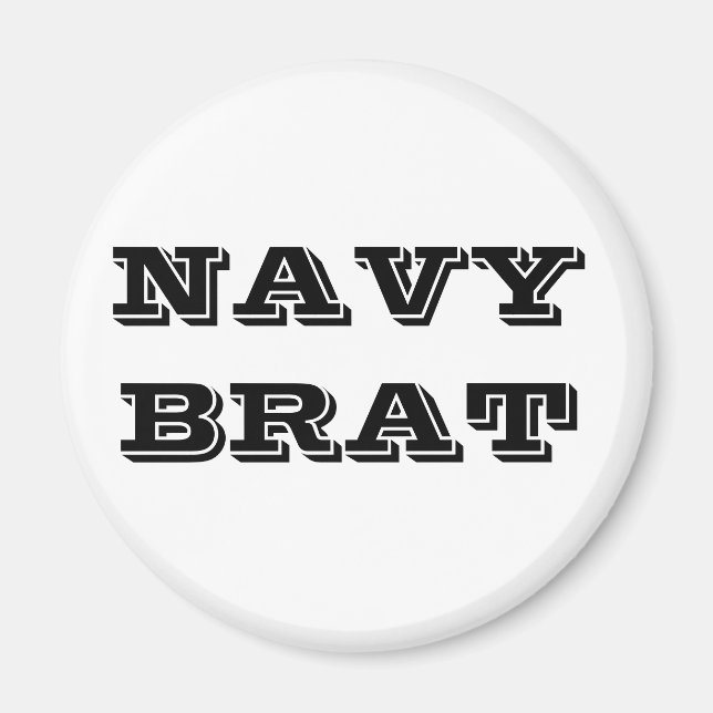 Magnet Navy Brat (Front)