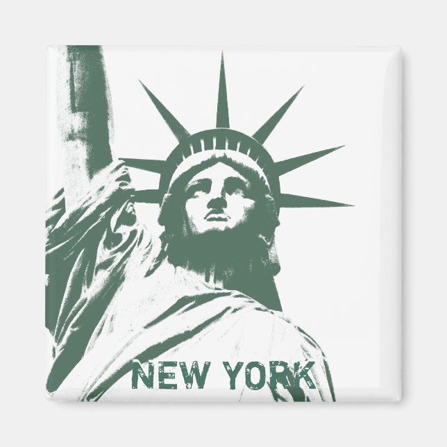Magnet New York Frigo Magnet NY Souvenir Magnet (Devant)