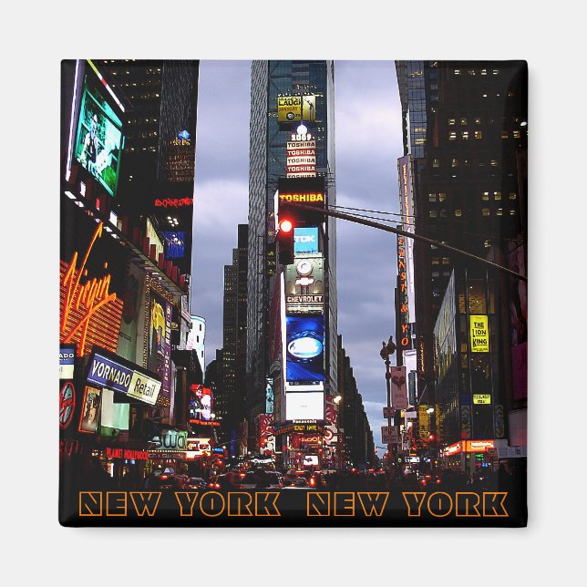 Magnet New York Frigo Magnet NY Souvenir Magnet (Devant)