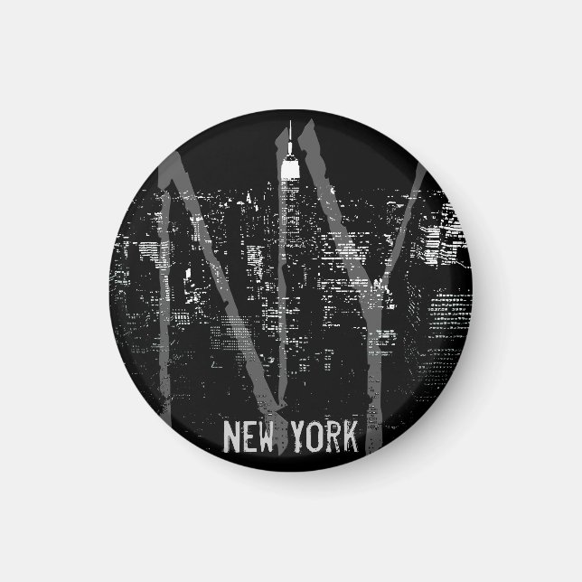 Magnet New York Frigo Magnet NY Souvenir Magnet (Devant)