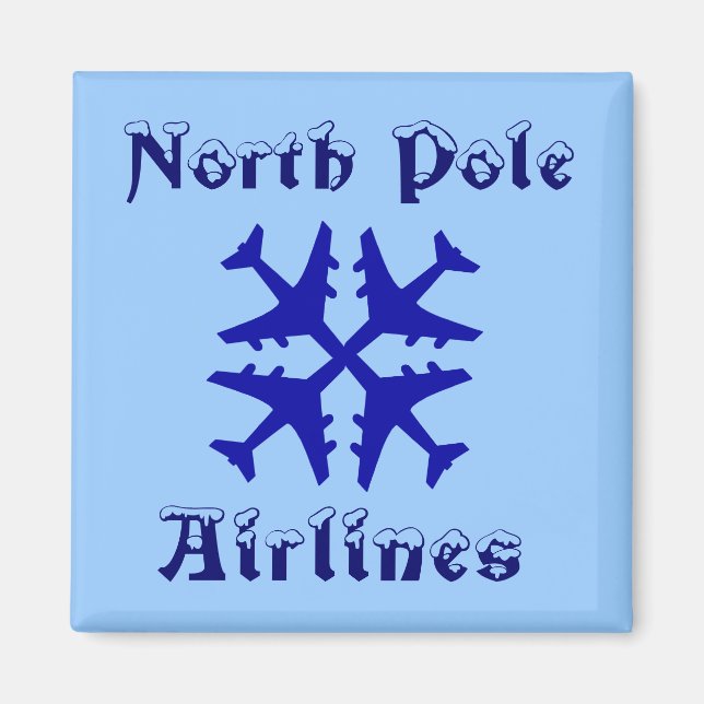 Magnet North Pole Airlines (Devant)