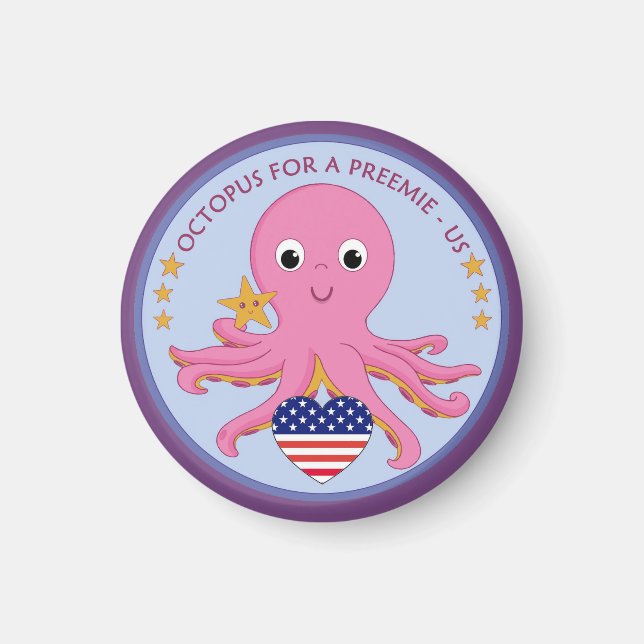 Magnet Octopus Pour Un Preemie US (Devant)