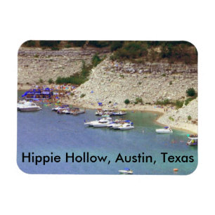 Magnet of Hippie Hollow, Austin Texas