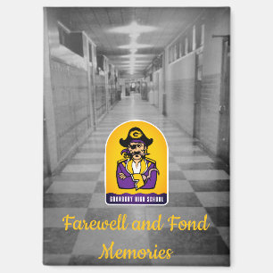 Magnet of Old Granbury High School Hallway