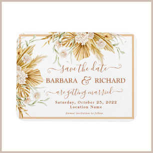 MAGNET Pampas Grass Mariage Enregistrer Date Invit