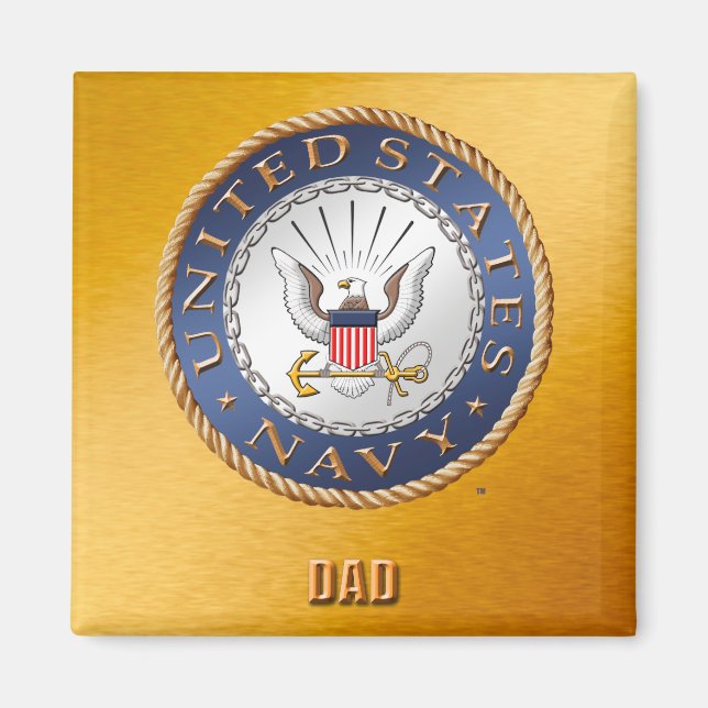 Magnet Papa de la marine américaine (Devant)