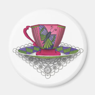 Magnet papillon Teacup