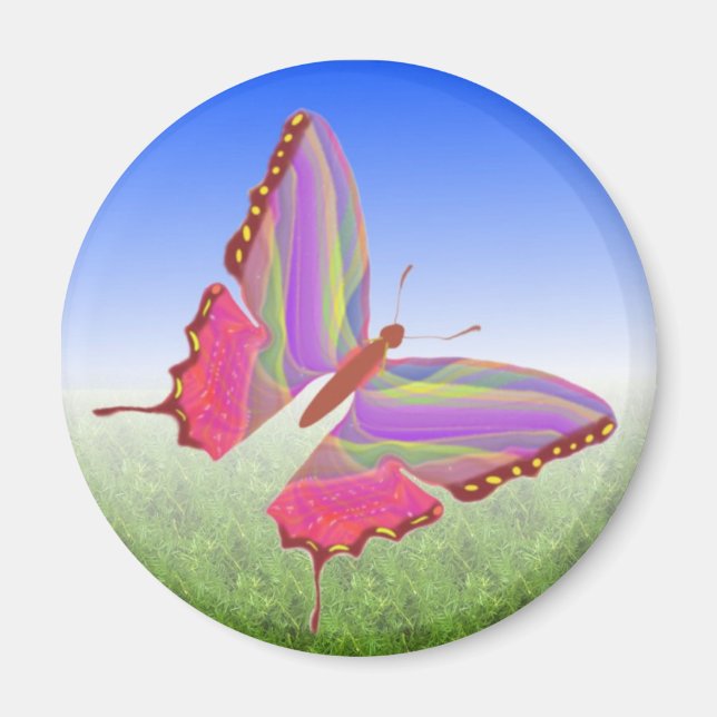 Magnet papillon unique (Devant)