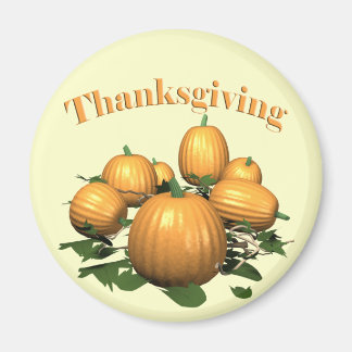 Magnet - Patch Citrouille de Thanksgiving