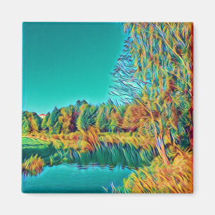 Magnet Paysage de Campagne d'Été