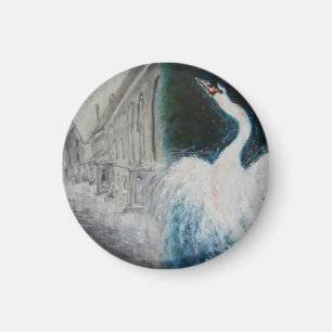 Magnet - Peinture à l'huile "Dans un pays lointain