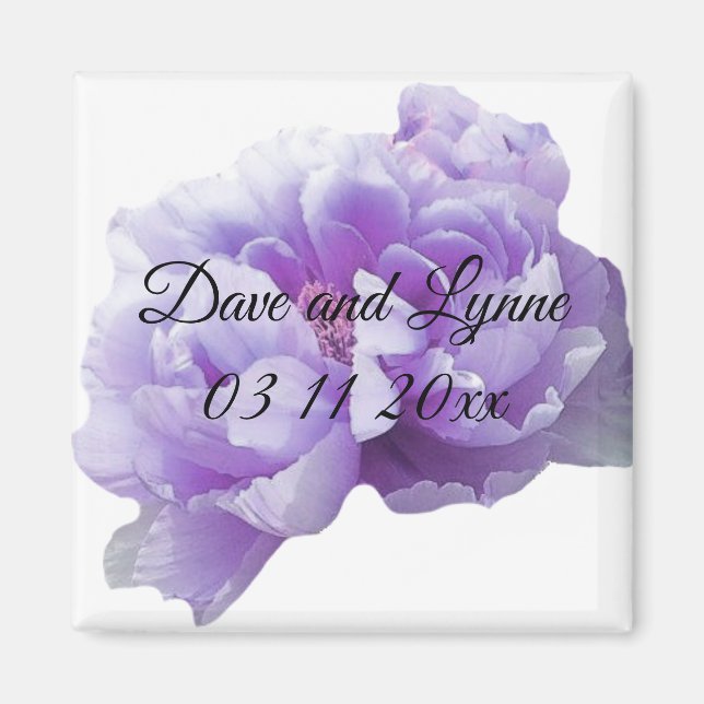 Magnet Peonie Violette (Devant)