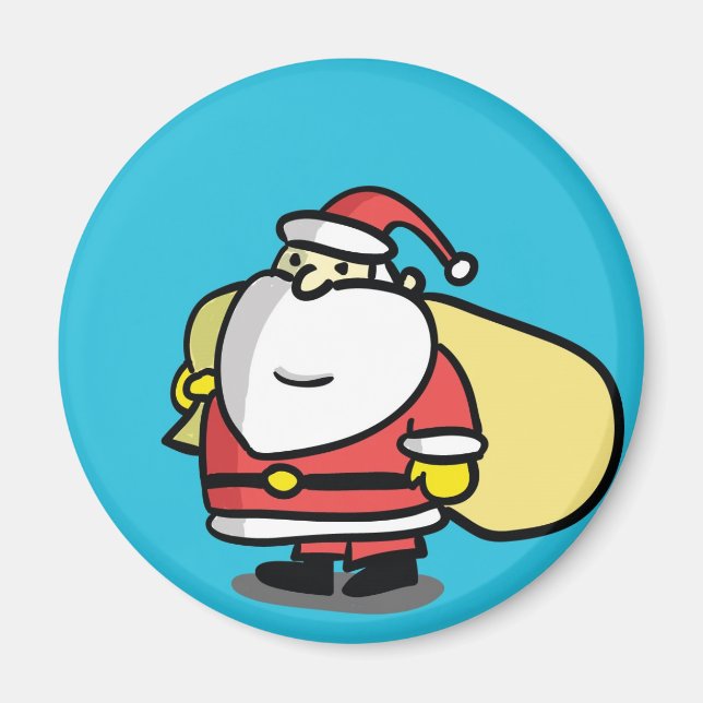 Magnet Père Noël de Noël mignon (Devant)