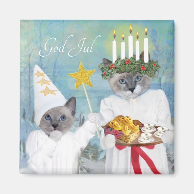 Magnet Père Noël Lucia Kittens (Devant)