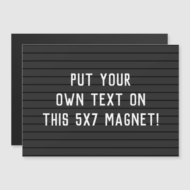 MAGNET PERSONNALISÉ - ajoutez votre texte ou votre (Devant / Derrière)