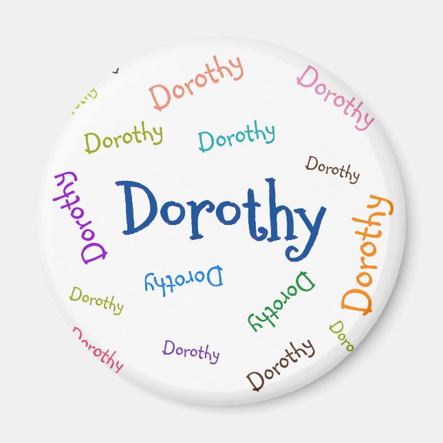 MAGNET PERSONNEL, NOM D'ENFANT, POUR ENFANTS (Devant)