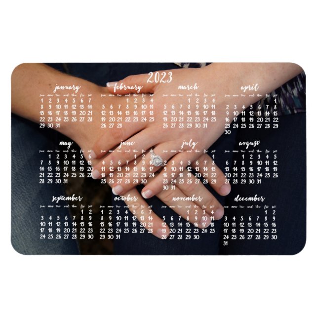 Magnet photo 2023 Calendrier magnétique 4x6 (Horizontal)