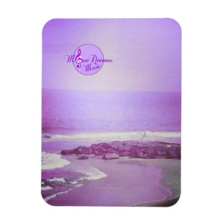 Magnet photo couleur violet Ocean et Sky 3X4 pouce