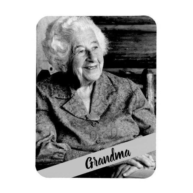 Magnet photo de grand-mère (Vertical)