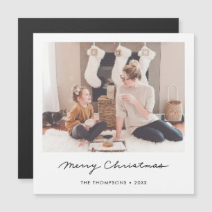 Magnet photo de la carte de Noël