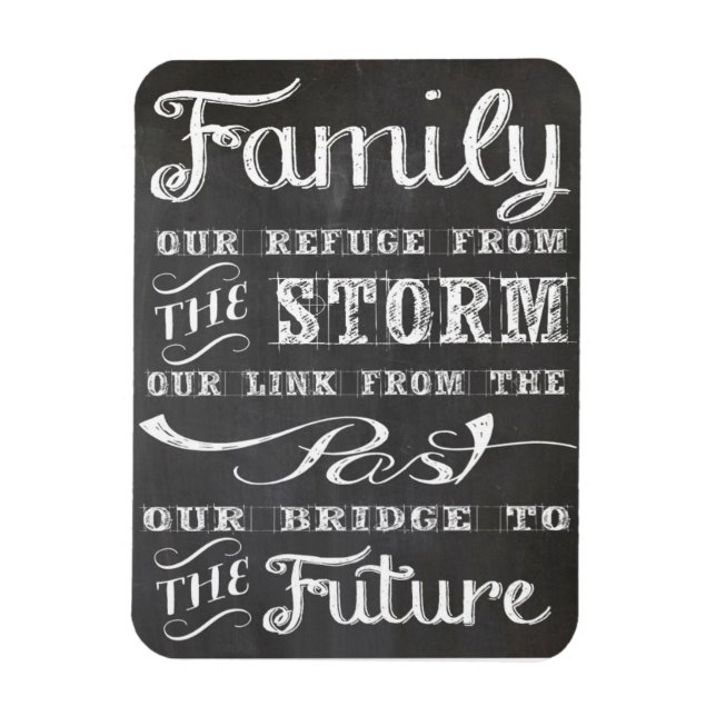 Magnet photo famille 3 po x 4 po (Vertical)