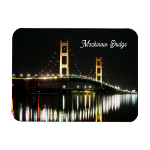 Magnet photo flexible du pont Mackinaw
