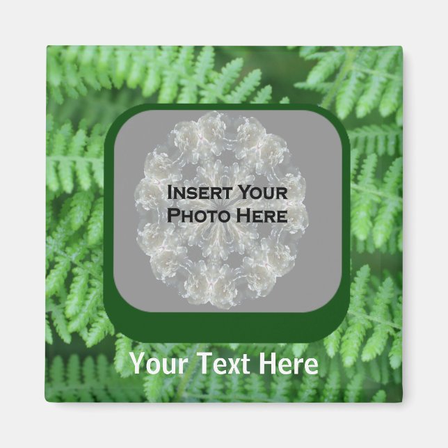 Magnet photo Motif Green Ferns (Devant)