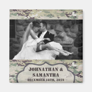 Magnet photo personnalisé Armée OCP Camo Uniforme