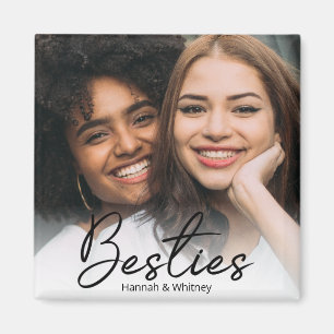 Magnet photo personnalisé du script Besties
