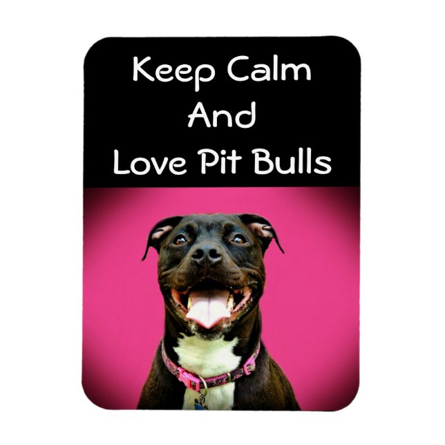 Magnet photo Pitbull Love (Vertical)