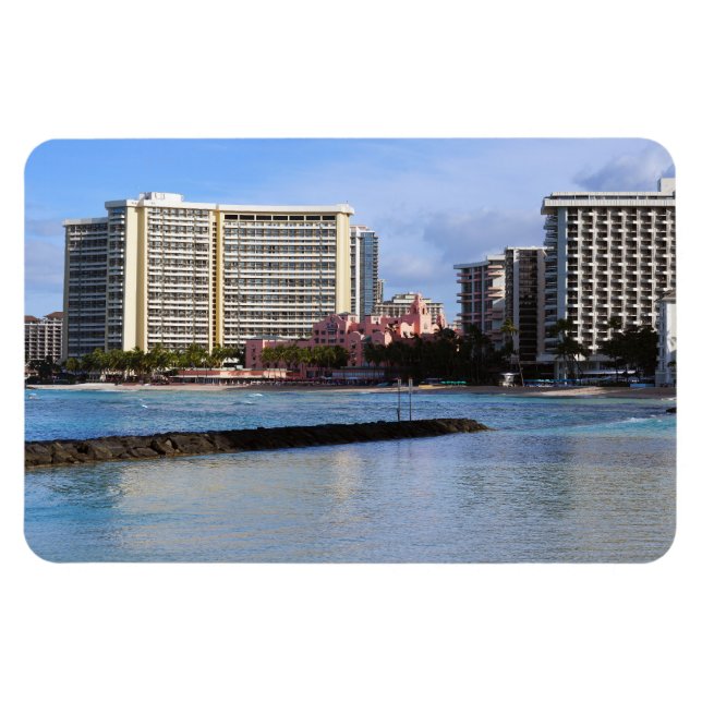 Magnet photo pittoresque Waikiki (Horizontal)