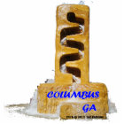 Aimant de sculpture en photo de fontaine d'eau