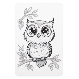 Magnet photo souple pour chouette