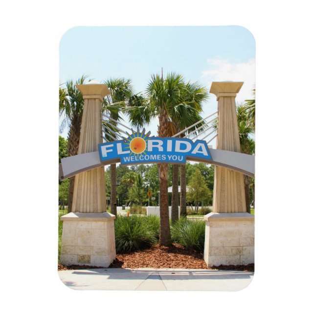 Magnet,  Photography of "Florida Welcomes You" Magnet (Vertical)