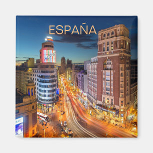 magnet Place Pebble of Madrid in Spain