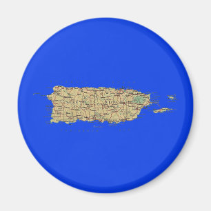 Magnet Porto Rico Map
