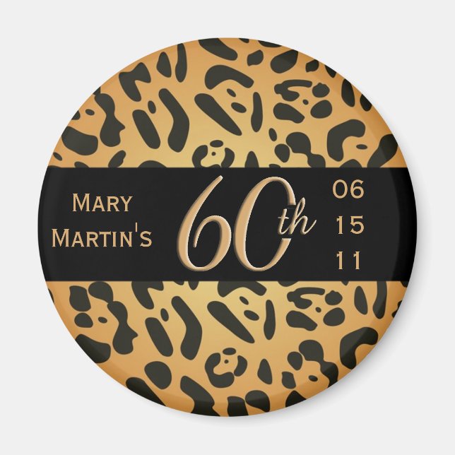 Magnet poster de animal - 60e anniversaire (Devant)