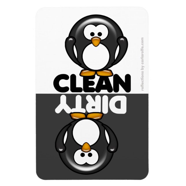 Magnet pour lave-vaisselle Cute Penguin (Vertical)