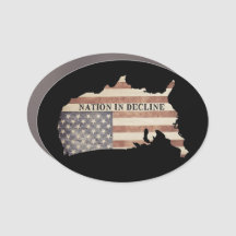 Amérique—Nation en déclin Drapeau de détresse 2024