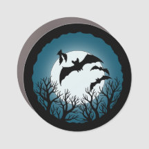 Bats and Trees Against the Moon