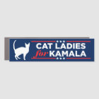 Cat Ladies for Kamala Harris 2024 Bumper
