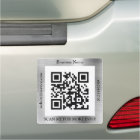 Code QR Nom du site Web Promo entreprise, Argent b