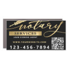 Elegant Gold & Black Notaire Services Code QR