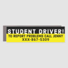 Funny Student Driver APPELLE JENNY 867-5309
