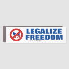 Légaliser Freedom Bumper Sticker Magnet voiture