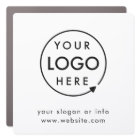 Logo d'entreprise Minimaliste Nettoyer simple Blan