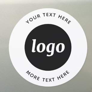 Magnet Pour Voiture Logo Simple Avec Entreprise Texte