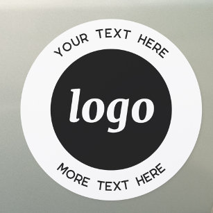Magnet Pour Voiture Logo simple et commerce de texte