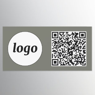 Magnet Pour Voiture Logo simple et texte professionnel QR Code Sage Gr