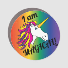 Magazine Magnet Decal de la voiture Unicorn